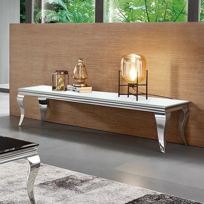 Meuble TV design EMA - Blanc