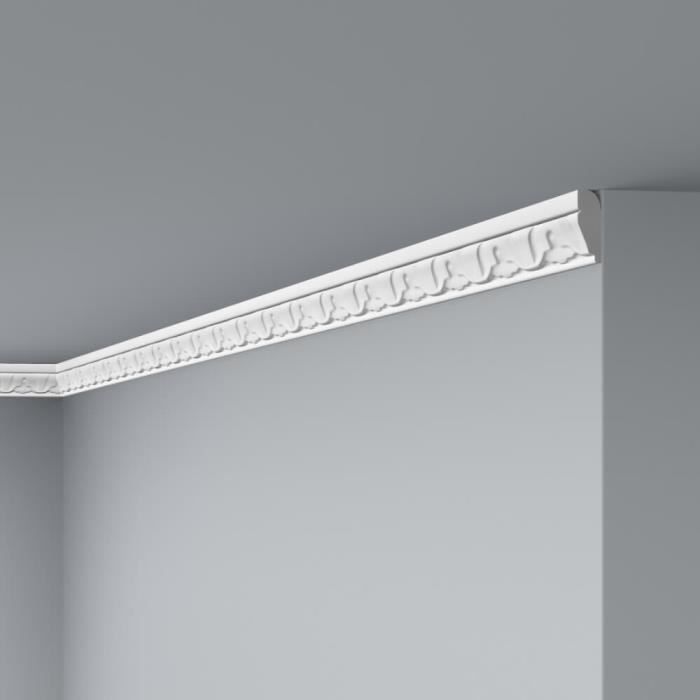 Moulure E12 Polystyrène DECOFLAIR (30 mm x 10 mm) - NMC