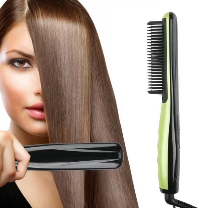 Rapide Chaude Peignes Électrique Rapide Défriser Les Cheveux Peigne De Fer Professionnel Cheveux Styling Outil