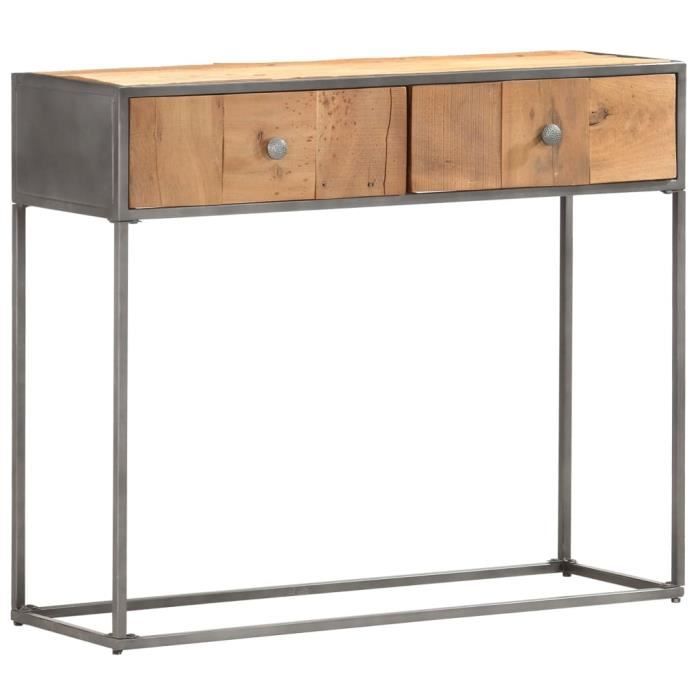 Console Style industriel - Table console Table d'entrée Table de Bureau 90 x 30 x 75 cm Bois de récupération massif élégant @894329