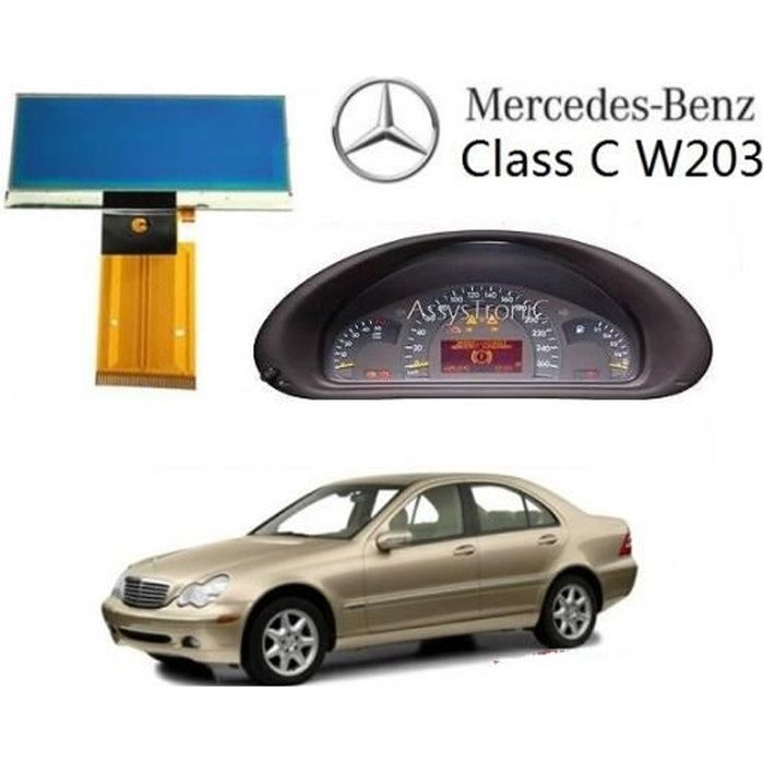 ECRAN LCD COMPTEUR ODB de MERCEDES W203 CLASSE C Skyexpert