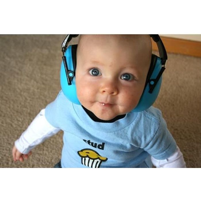 Casque anti-bruit bébé bleu BANZ