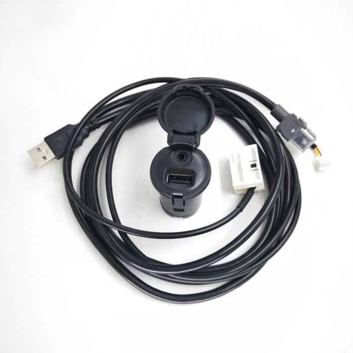 Pièces Auto,Biurlink autoradio USB, câble d'interface AUX, adaptateur musical, pour voiture Peugeot citroën - Type Standard set