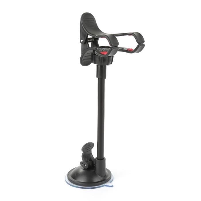 Supports voiture,Pour téléphone voiture Support pour téléphone Support GPS Flexible 360 degrés Rotation montage pare - Type Black