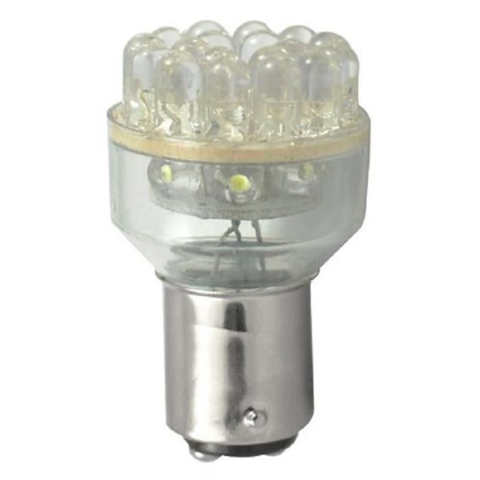 AMPOULE 12V 21/5W BAY15D ROUGE AVEC 12 LED FEU ARRIÈRE STOP FREIN POSITION AUTO MOTO SCOOTER VOITURE