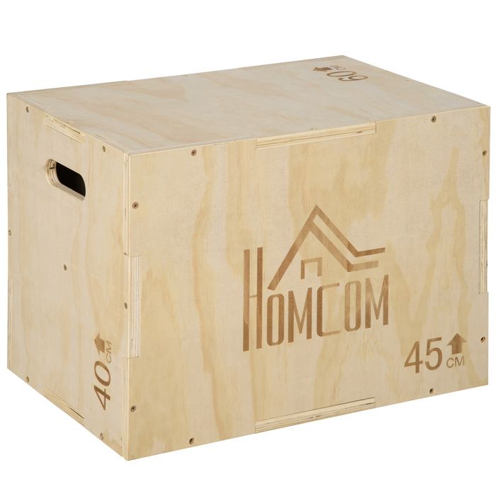 Box jump crossfit - box de pl 45x40x60cm Beige