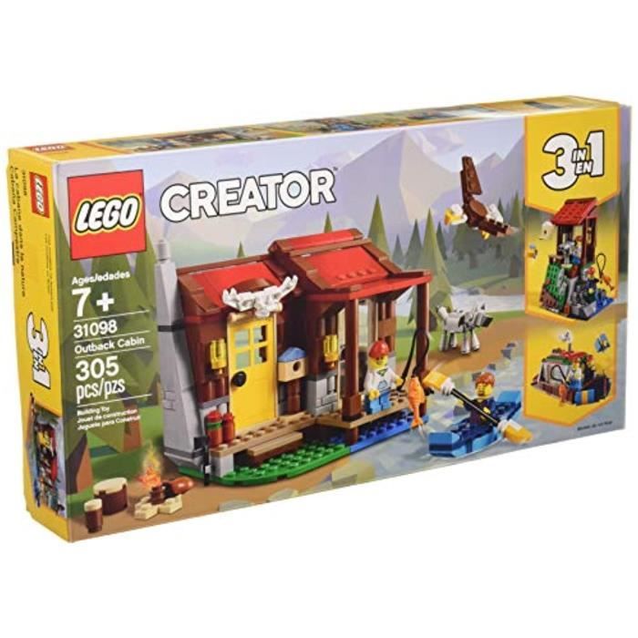 Jeu D'Assemblage LEGO JBIDC Creator Outback Cabin 3198 Kit de construction de jouets (35 pièces)