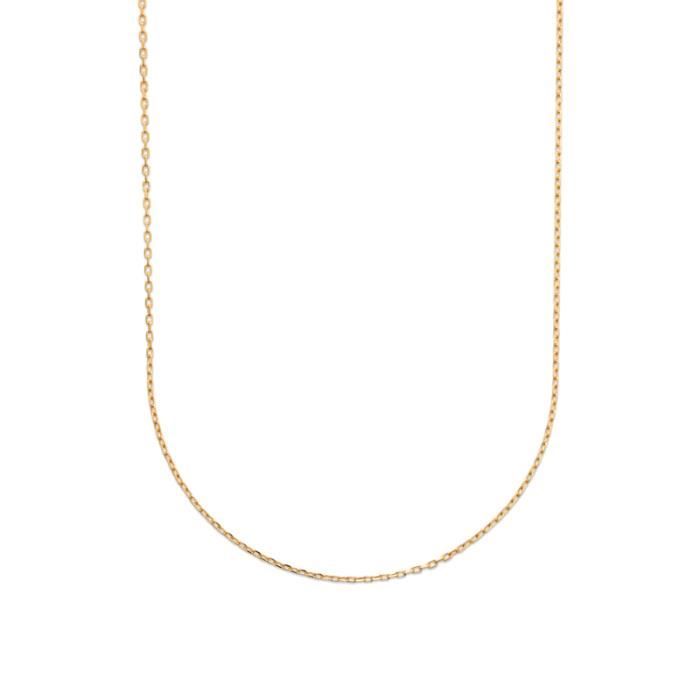 Chaîne Maille Forçat 2MM Plaqué Or 18 carats Longueurs au choix de 40CM à 80CM