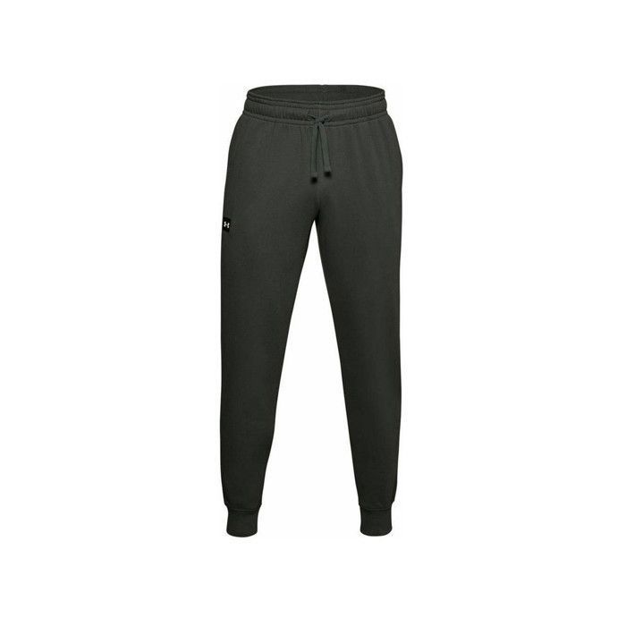 Pantalon de survêtement Under Armour RIVAL FLEECE - Réf. 1357128-310. Couleur : Vert. Détails. - Coupe plus ample pour un confort