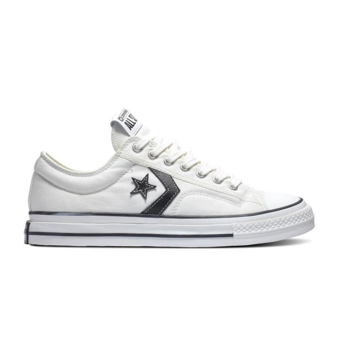 Chaussures CONVERSE Star Player 76 Premium Canvas Blanc - Homme/Adulte