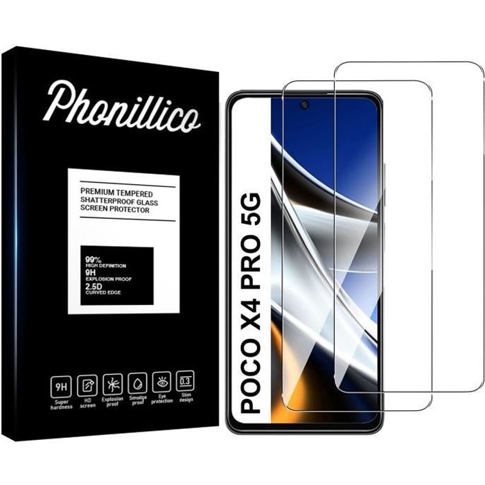 Verre Trempé pour Xiaomi POCO X4 PRO 5G [Pack 2] Film Vitre Protection Ecran Phonillico®