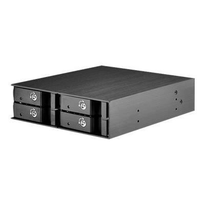 SilverStone SST-FS204B - Backplane rack mobile en aluminium sans plateau échangeable à chaud / Boîtier disque dur interne pour SA...