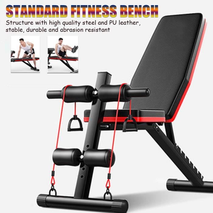 TEMPSA Banc de musculation banc d'entraînement appareil de fitness sport