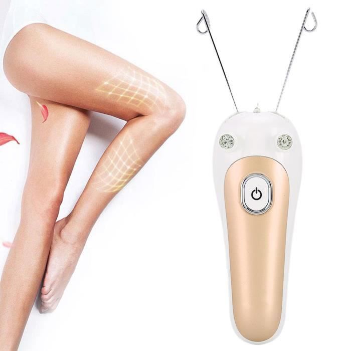 Épilateur de filetage électrique épilateur physique enfileur de cheveux pour l'utilisation des jambes bras visage BEAUTE ABI29