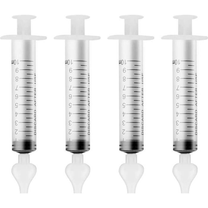 4 irrigateurs nasaux de style seringue, adaptés aux nettoyants nasaux de sécurité pour nouveau-nés et tout-petits, avec embouts d'as