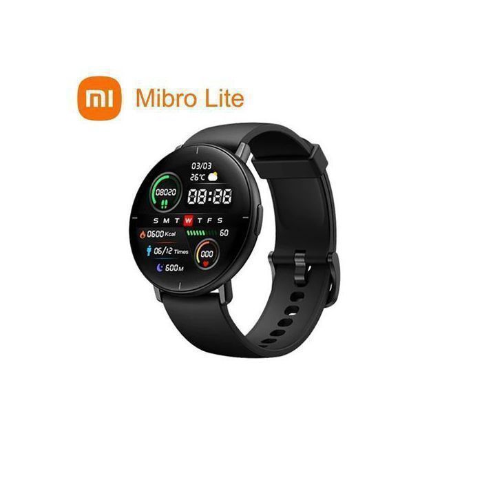 Mibro Lite – montre connectée pour hommes et femmes écran Amoled de 1.3 pouces