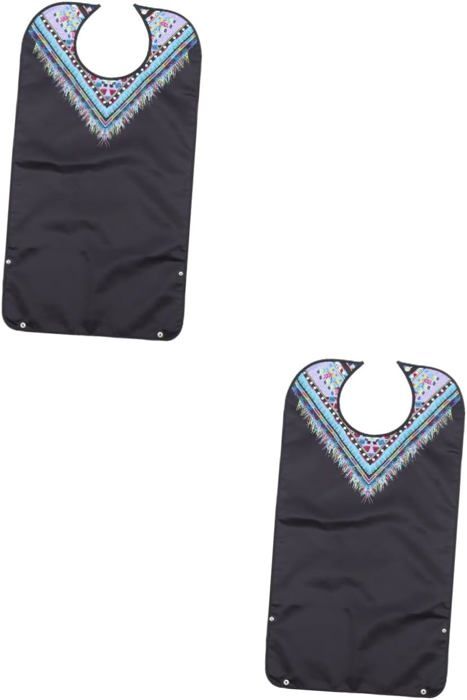 Lot De 5 Bavoirs Bébé Imperméables - Coton Doux, Taille Ajustable, Lavable - Pour Bave, Repas, Jeux