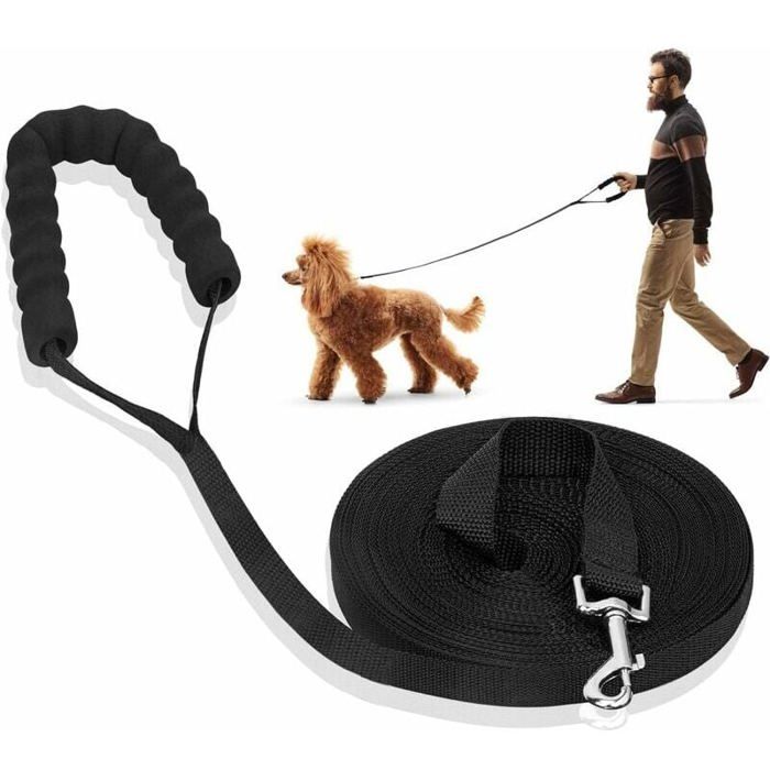 Meilleurs prix pour Laisse de dressage pour chien longe avec poigne rembourre pour chiens de petites grandes tailles couleurs multiples ABRI DE JARDIN