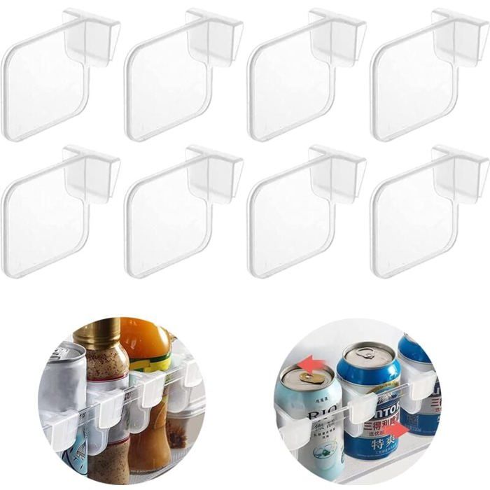 Panier de rangement en plastique transparent séparateur despace boîte de rangement pour réfrigérateur séparateur de boîte de