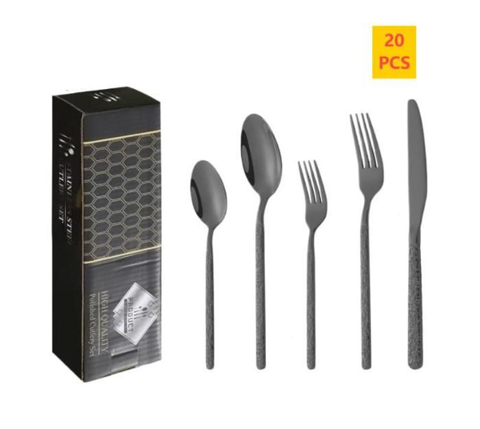 Lot De 12 Fourchettes De Table En Acier Inoxydable Élégantes Et