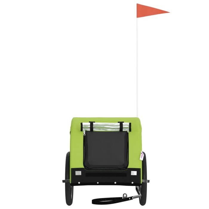 Remorque de bicyclette VENTE-FLASH - Remorque de vélo - pour animaux de compagnie vert et noir @97592780