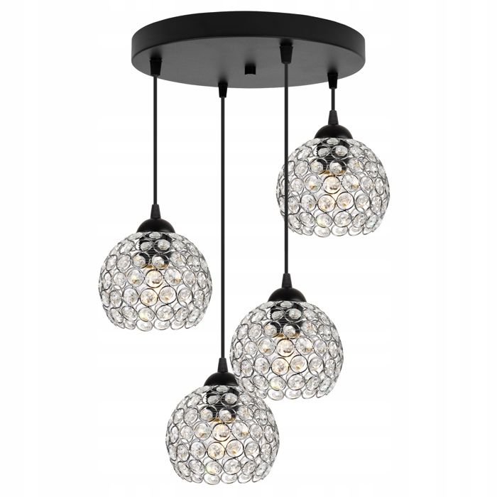 Lustre Suspendu - Light-Home - CRYSTAL 2220/4/OW/C - Chrome - Métal et Cristal - Réglable