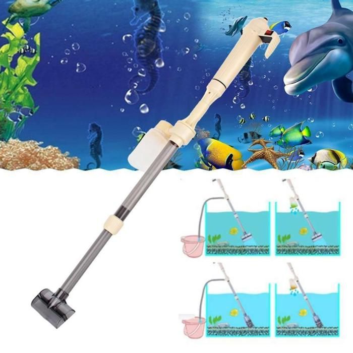 Comparer les prix de Nettoyeur de gravier électrique siphon aspirateur pompe à eau et filtre pour aquarium Label