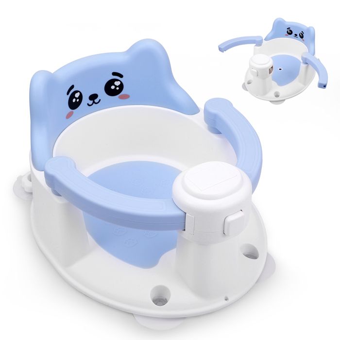 Siege Baignoire Bebe VINGVO Siège De Bain Pour Bébé Avec Support Dorsal Et Ventouses - Bricolage Chaise Bain Bebe