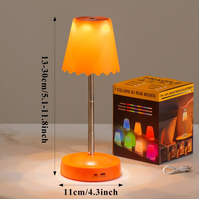Cette lampe dambiance orange à détecteur de mouvement à la fois créative et élégante est parfaite pour les chambres d