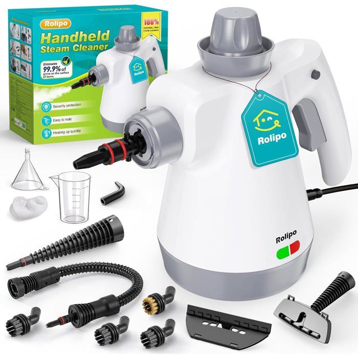 Nettoyeur Vapeur Portatif 1050W Nettoyage Haute Température – 100% Sans Chimie Désinfection Appareil Multifonction Pour Cuisine - Msd Sante Animale