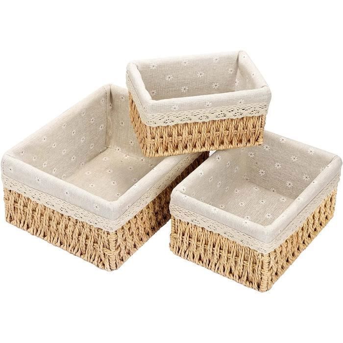 Panier Paniers et boîtes de Rangement Couffin osier Panier deco salle de bain Table à langer Organisateur PETIT MEUBLE DE RANGEMENT