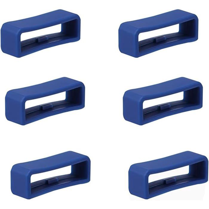 Boucles de support de bracelet de montre - Lot de 6 pièces - Silicone de haute qualité - Douceur et légèreté