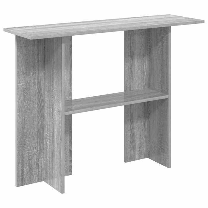 NEW Bout de Canapé/MEUBLE dEntrée - UU - Table console - Sonoma gris 100x30x75 cm Bois dingénierie FR_54692