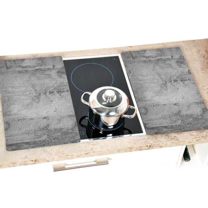 Accessoires de cuisson - Couvre-plaques de cuisson - Concrete - 52 x 30 x 0,8 cm - Gris