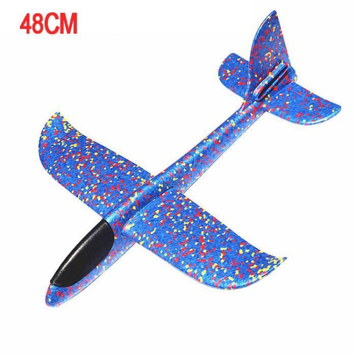 37cm 5 pièces sans lumières-Avion à Lancer à la Main en Mousse EPP Jouet Amusant'Extérieur pour