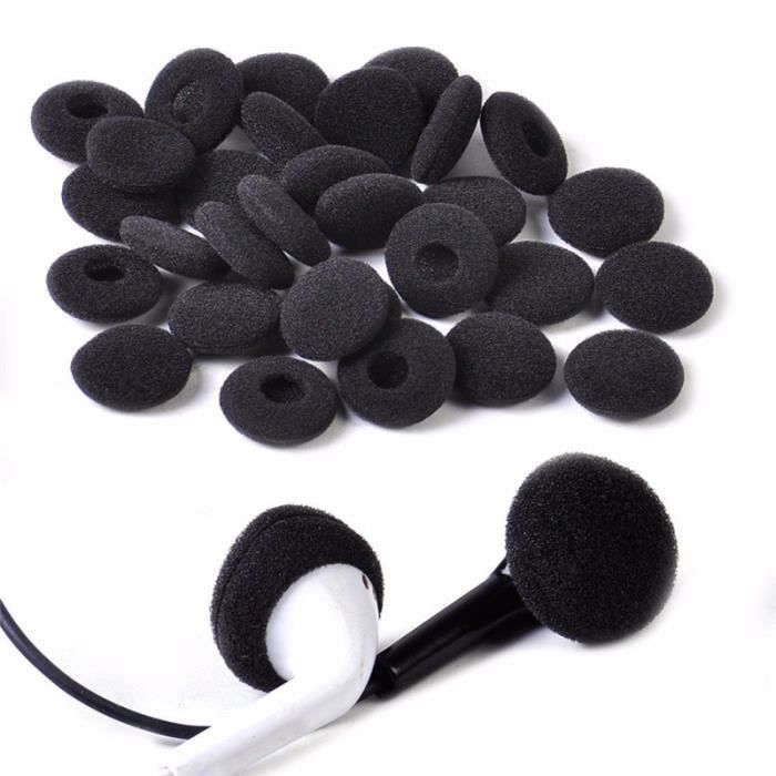 Embouts en mousse souple noire pour écouteurs, 30 pièces, coussinets de  remplacement pour écouteurs MP3 MP4 - Cdiscount TV Son Photo