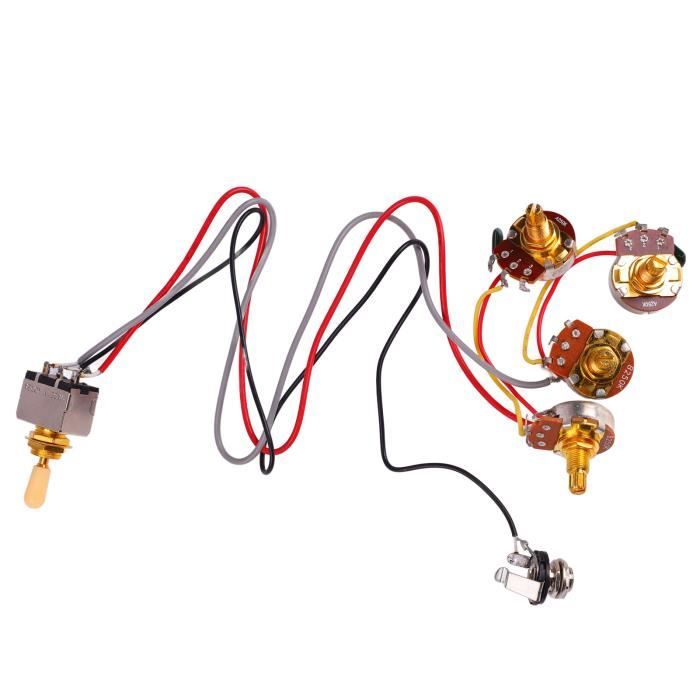 Geteilter Schaft Poti Set Aus 10 Stück A500k Potis Gitarre Bass Potentiometer FLEOR Potentiometer Set
