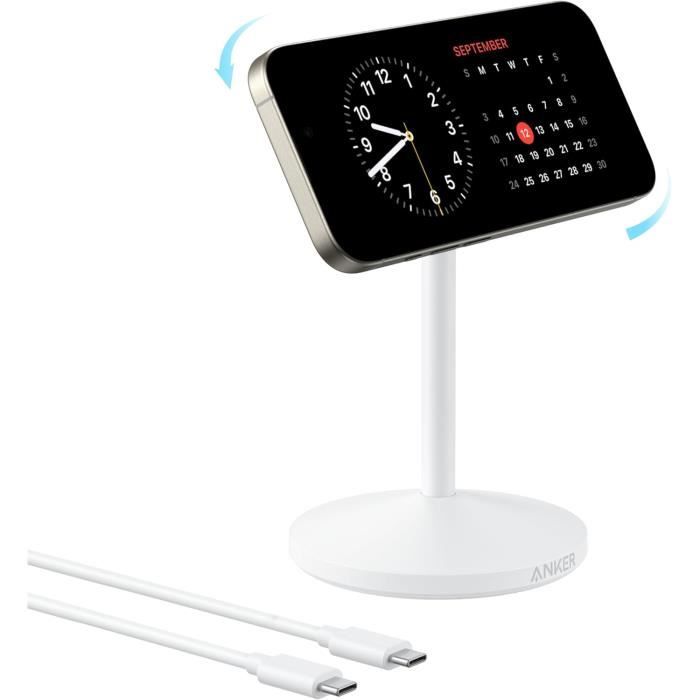 Anker Chargeur sans fil MagGo (socle) Noir - vue 2