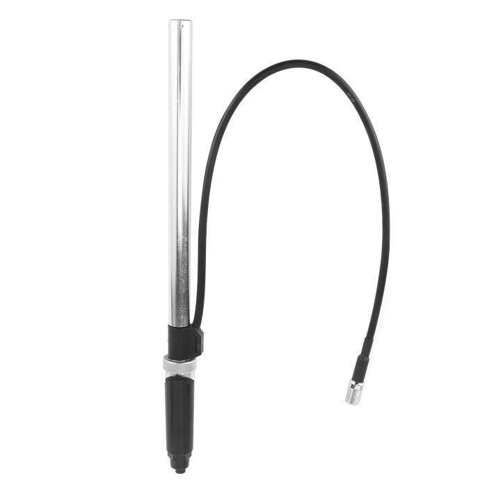 Antenne Radio Marine QWORK 16" - Étanche, Caoutchouc - Pour Camping-Car, Bateau, Voiture - Réception 10 Miles - Kit Complet