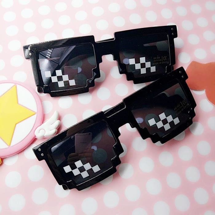Thug Life Glasses 8 Bit Deal Pixel Avec IT Lunettes de soleil Lunettes de soleil Jouet huo1094 Achat Vente lunettes de soleil Mixte Cdiscount