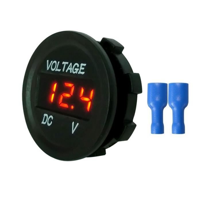 Voiture Moto DC12V-24V panneau DEL numérique voltmètre affichage voltmètre XCVIII