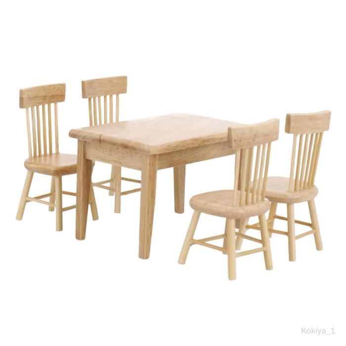 TOYANDONA Maison de poupée - Tennis de table - En bois - Mini meuble en bois - Modèle miniature pour maison de poupée - Décoration de jardin
