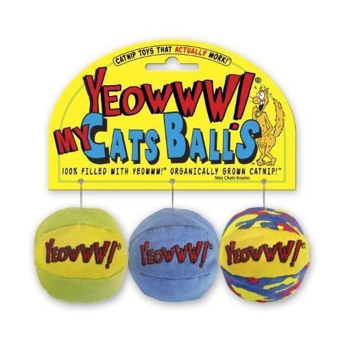Yeowww My Cats Balls Jouet pour chat 3 balles