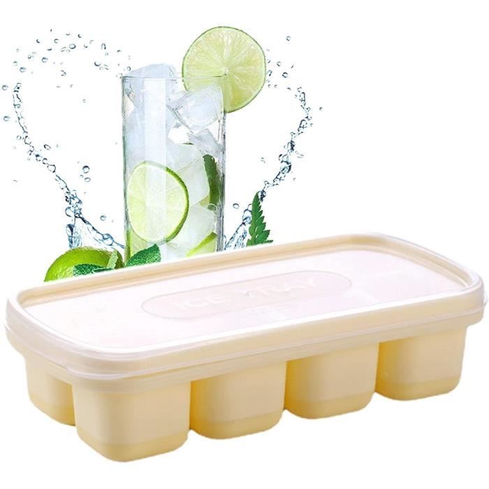 Bac à Glace Réutilisable 1L Avec Couvercle - Parfait Pour Glaces Maison, Yaourts, Conservation