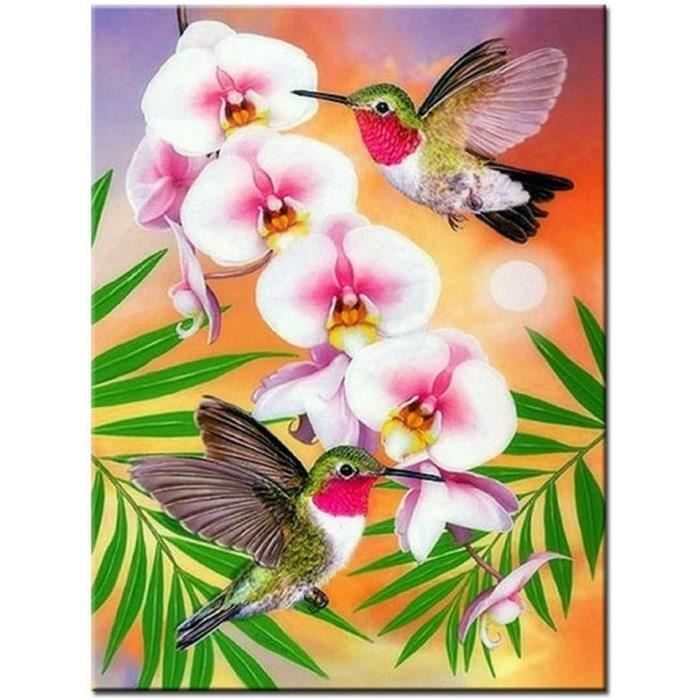 Kit de peinture diamant par numéro, tigre blanc 30x40cm Diamant
