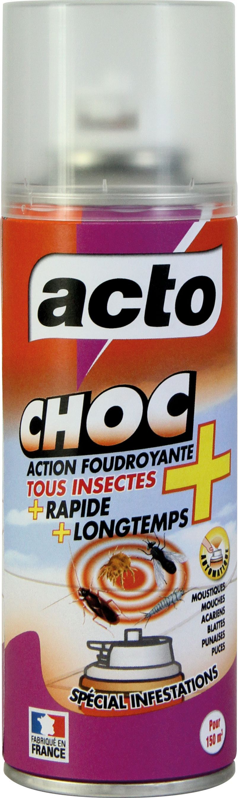 Aérosol choc action foudroyante 100m3