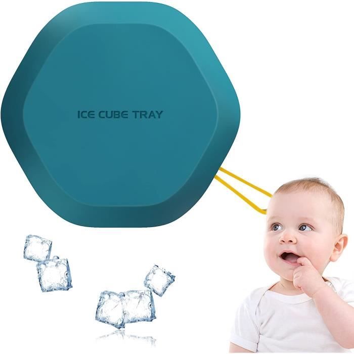 4 Moules à Glaçons En Silicone Avec Couvercles – Grands Glaçons, Empilables, Sans BPA (couleurs)