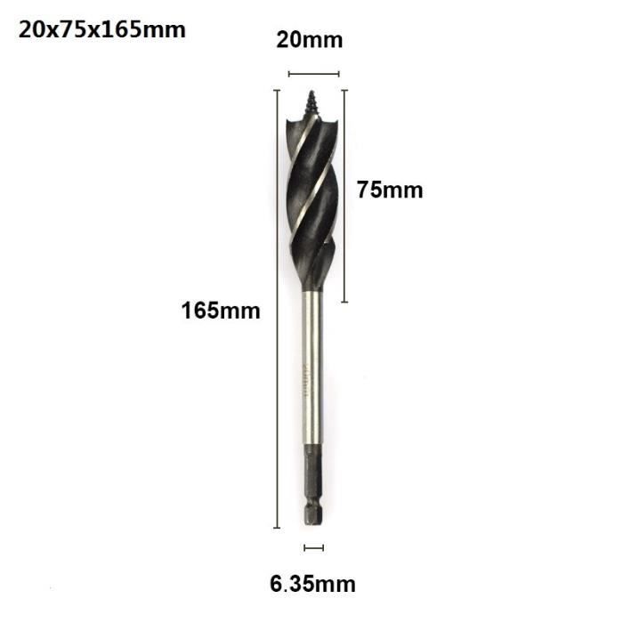 5 Forets Hélicoïdaux Extra-Longs 150mm - Acier Rapide - 2 à 5mm Pour Bois Et Alu