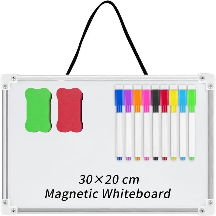Plaque Magnétique Effaçable Mémo, L.40 X H.50 Cm, Blanc
