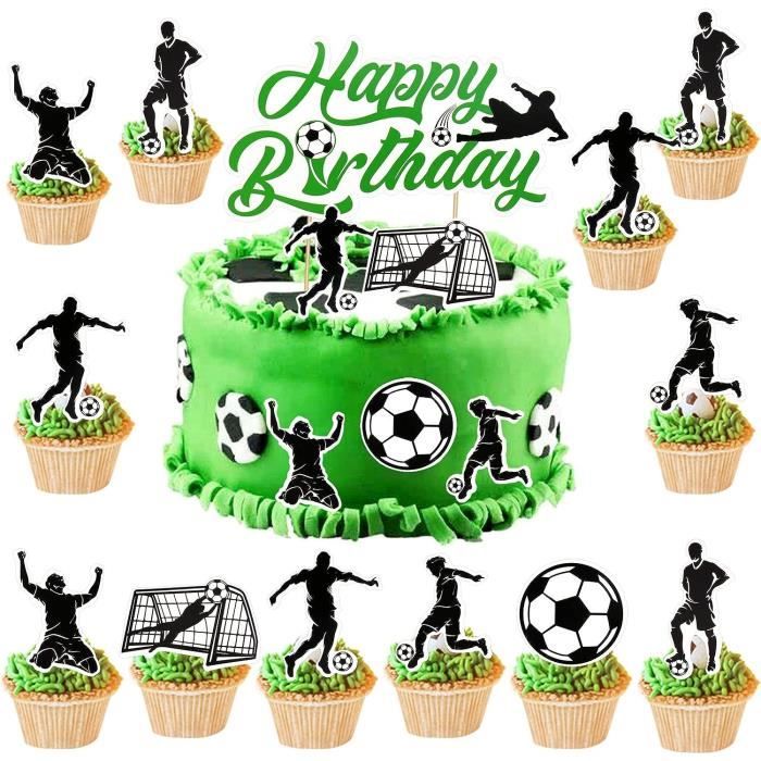 25 Decoration Gateau Anniversaire Garçon Deco Gateau Foot Football Cake  Topper Happy Birthday Cupcake Toppers De Gâteau De F[u680] - Cdiscount  Maison